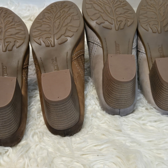 Earth Women's Size7.5 Taupe& Brown Mules Nubuck Western Detailed - Picture 8 of 14